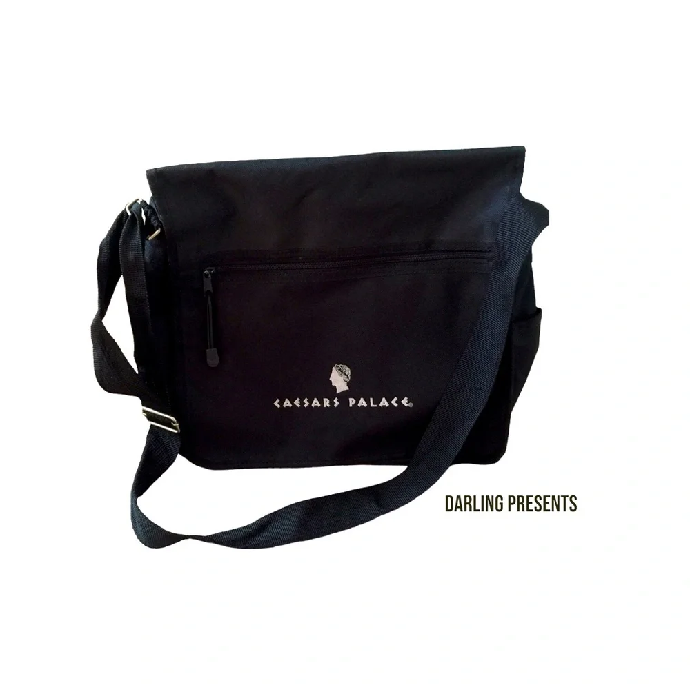 Caesar Palace Messenger Bag Unisex Color Black